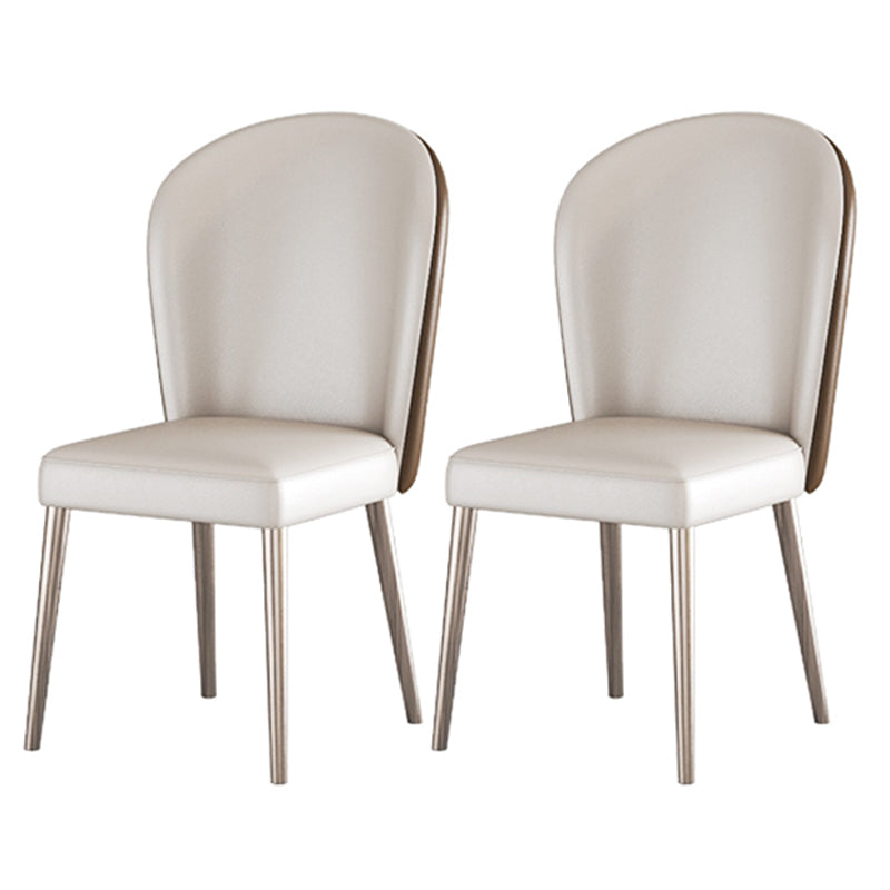 Modern Dining Table Set 1/2/5 Pcs Stone Dining Table with Armless Chairs