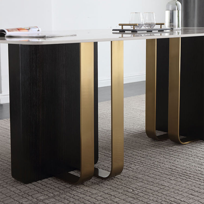 Designer Style Rectangle Dining Set 1/2/5/7 Pieces Sintered Stone Top Dinette Table Set