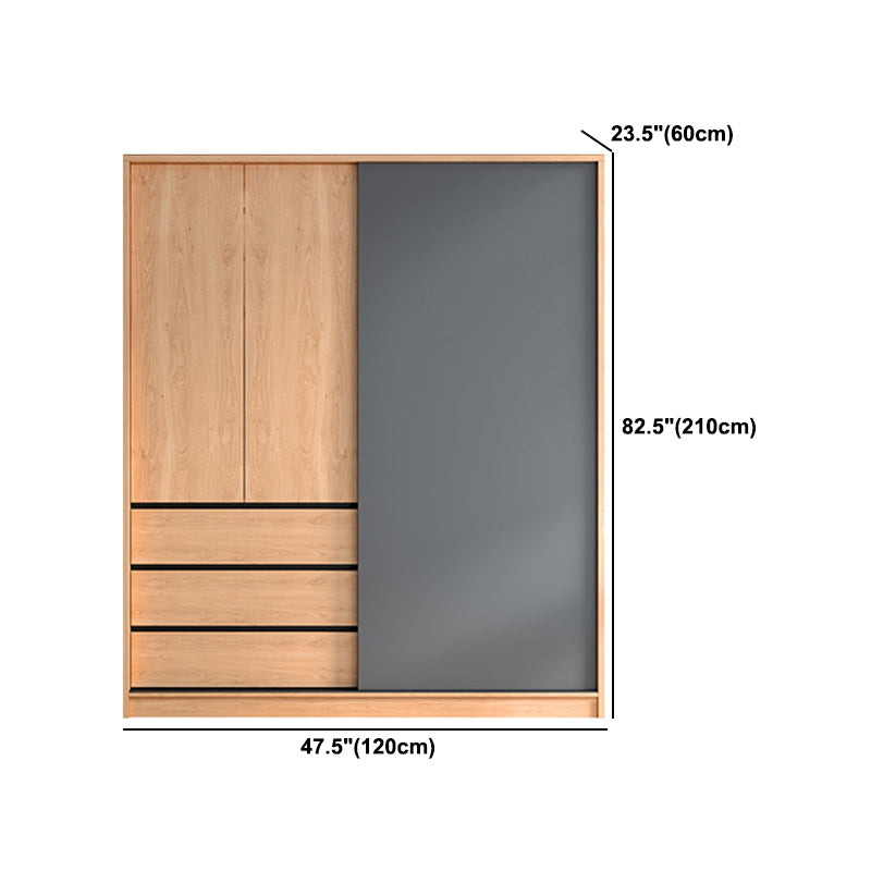Engineered Wood Wardrobe Cabinet With Drawer Modern Wardrobe Armoire