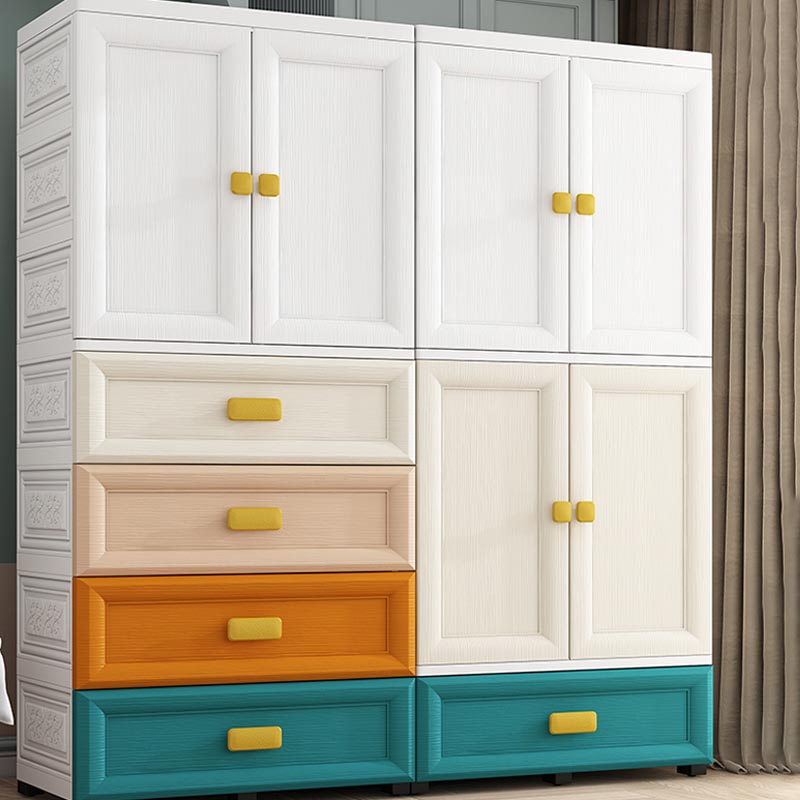 Modern Style Bathroom Wardrobe Plastic Wardrobe Closet with Legs