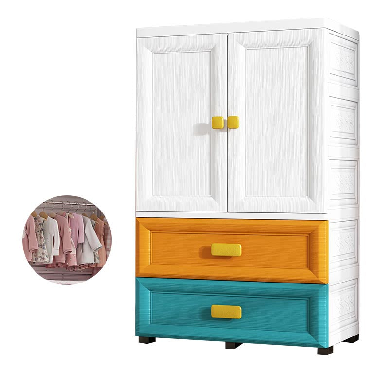 Modern Style Bathroom Wardrobe Plastic Wardrobe Closet with Legs