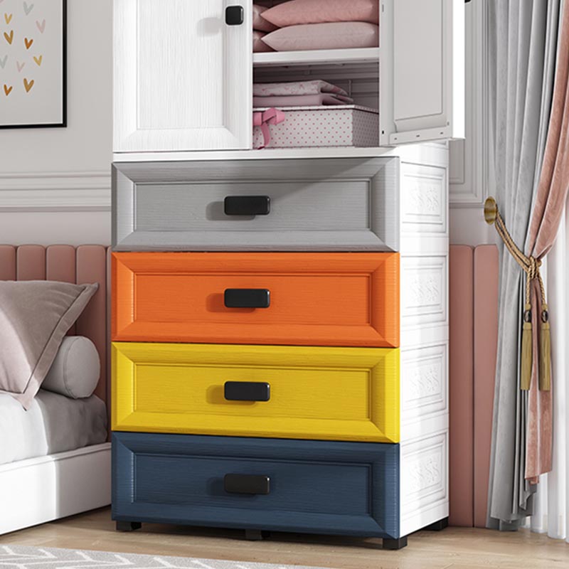 Modern Style Bathroom Wardrobe Plastic Wardrobe Closet with Legs