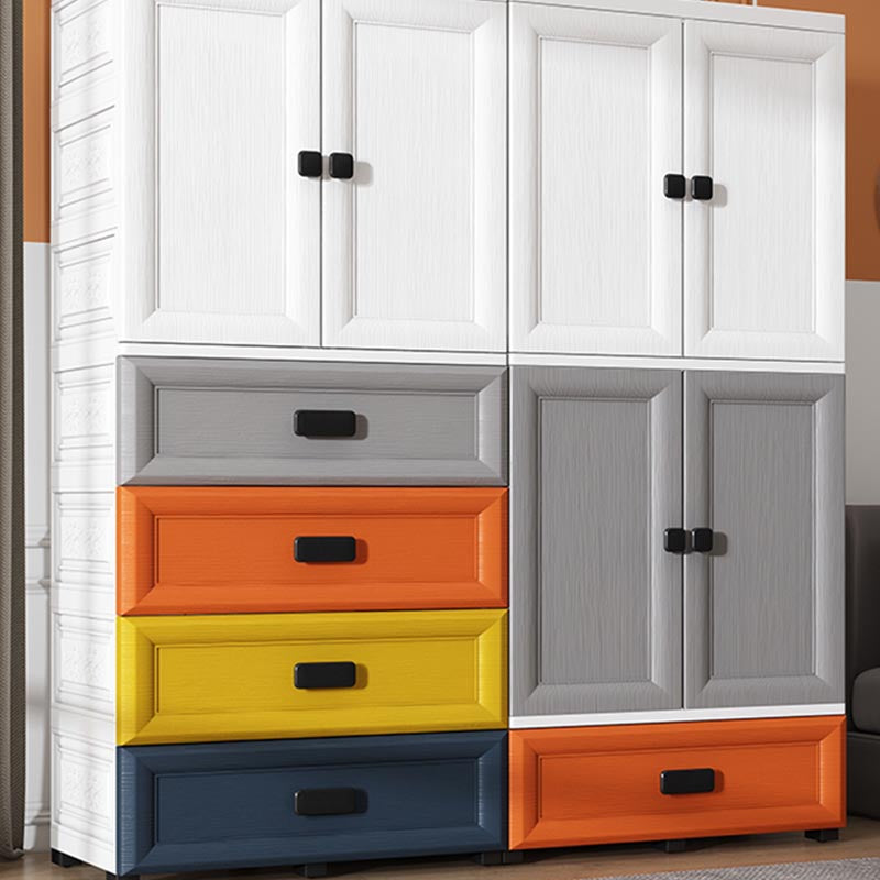 Modern Style Bathroom Wardrobe Plastic Wardrobe Closet with Legs