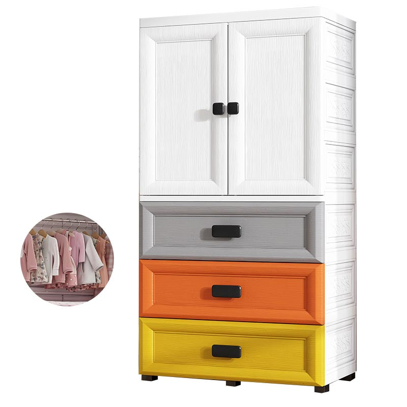 Modern Style Bathroom Wardrobe Plastic Wardrobe Closet with Legs
