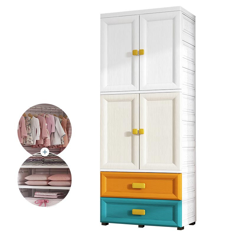Modern Style Bathroom Wardrobe Plastic Wardrobe Closet with Legs