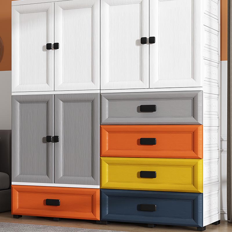 Modern Style Bathroom Wardrobe Plastic Wardrobe Closet with Legs