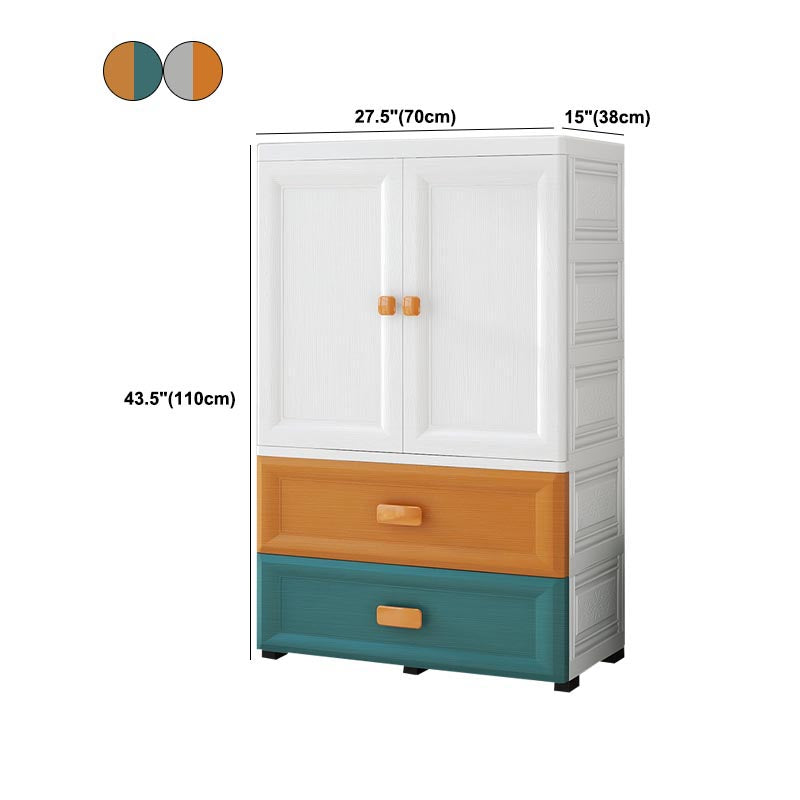 Modern Style Bathroom Wardrobe Plastic Wardrobe Closet with Legs