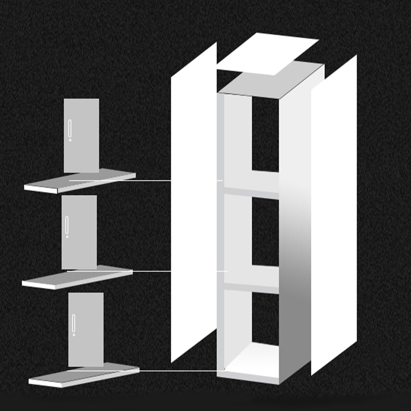 Steel Contemporary Wardrobe Closet Hinged Wardrobe Armoire for Home