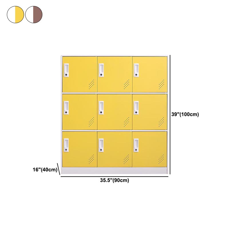 Hinged Steel Wardrobe Cabinet Contemporary Wardrobe Armoire for Home