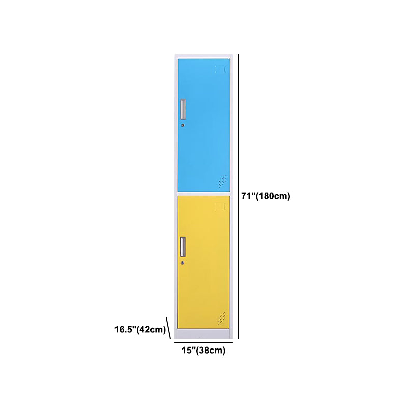 Hinged Steel Wardrobe Cabinet Contemporary Wardrobe Armoire for Home
