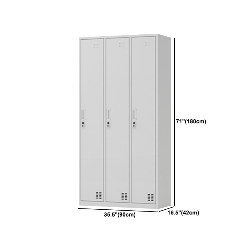 Contemporary Style Wardrobe Armoire Metal Wardrobe Closet with Locks