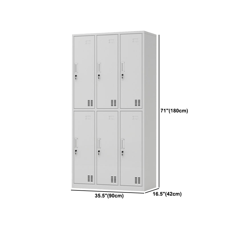 Contemporary Style Wardrobe Armoire Metal Wardrobe Closet with Locks