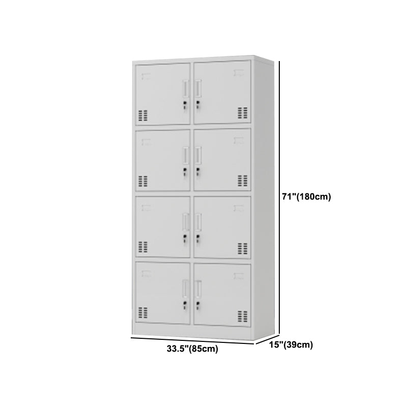 Contemporary Style Wardrobe Armoire Metal Wardrobe Closet with Locks