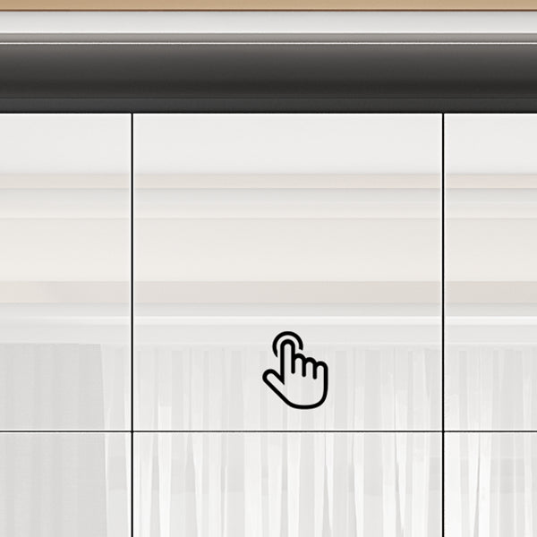 Contemporary Style Wood Wardrobe White Colour Wardrobe Closet with 1 Drawer