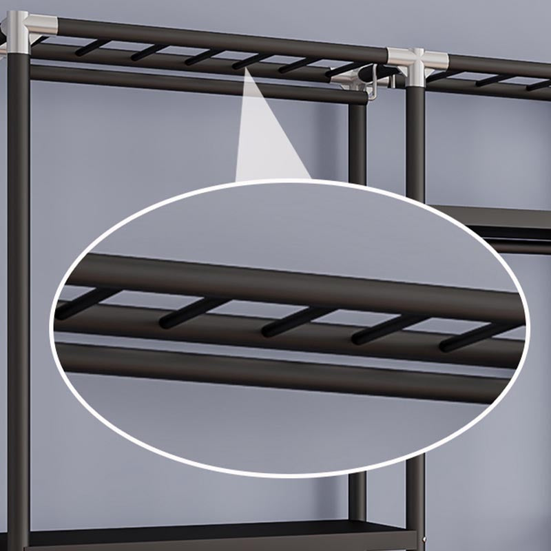 Contemporary Style Wardrobe Armoire Steel Wardrobe Closet with Legs