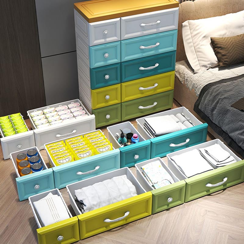 Contemporary Non-Hanging Armoire Plastic Wardrobe Closet,29.13" D x 13.78" W x 39.37" H