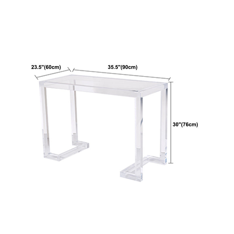 Acrylic Home Writing Desk Modern Style Rectangular Office Desk