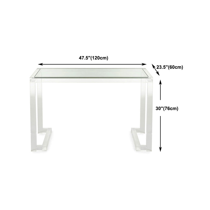 Modern & Contemporary Acrylic Writing Desk Dormitory Writing Desk