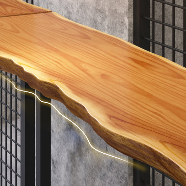 Industrial Solid Wood Bar/Dinette Table Indoor Natural Sled Cocktail Bar Table