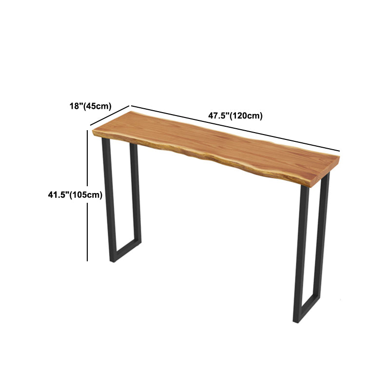 Industrial Solid Wood Bar/Dinette Table Indoor Natural Sled Cocktail Bar Table