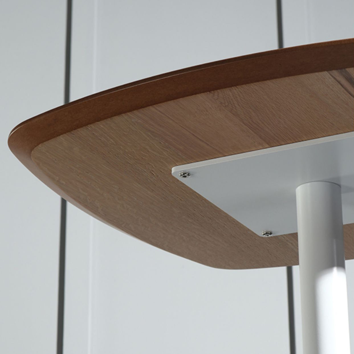 Industrial Square Bar Table 40.5-inch Height Artificial Wood Bistro Table with Pedestal