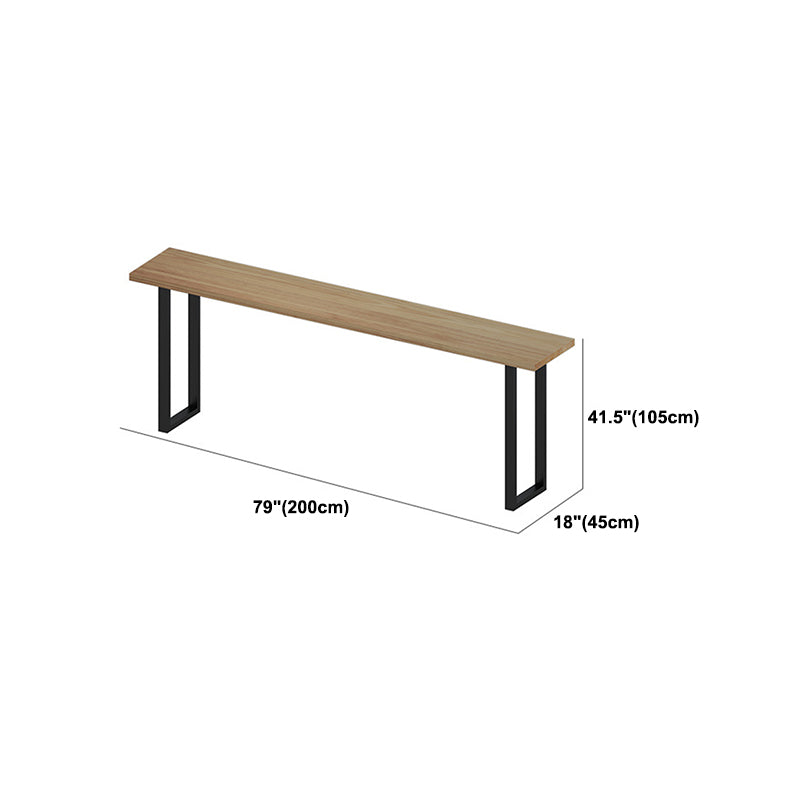 Industrial Style Rectangle Bar Table Solid Wood Bar Dining Table for Dining Room