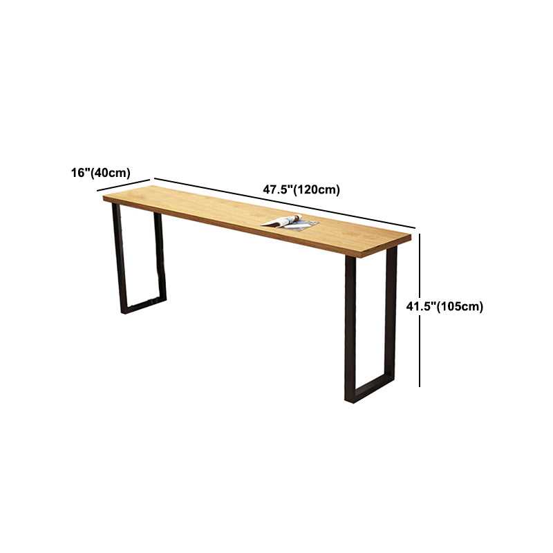 Industrial Style Rectangle Bar Table Solid Wood Bar Dining Table for Indoor