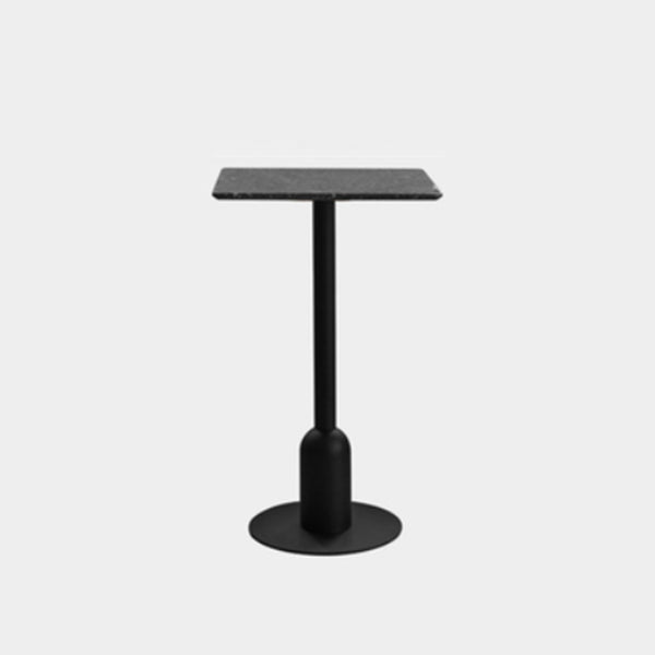 Industrial Style Bar Table Stone Pedestal Base Bar Dining Table for Indoor