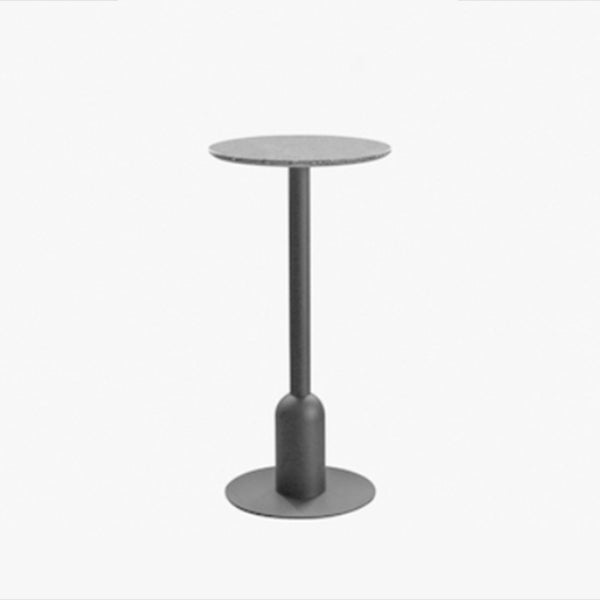 Industrial Style Bar Table Stone Pedestal Base Bar Dining Table for Indoor