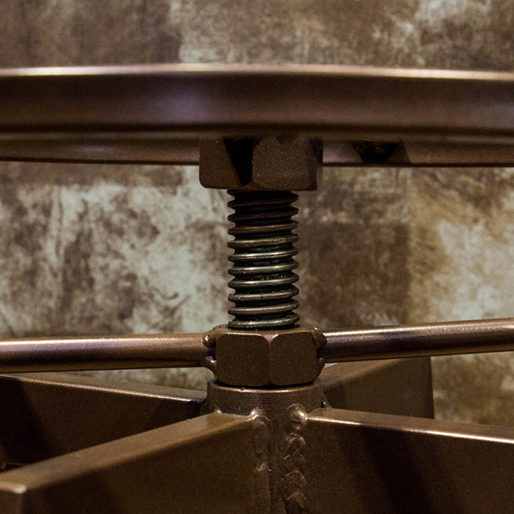 Round Seat Armless Bar Stool Modern Metal Legs Rotatable Bar Chair