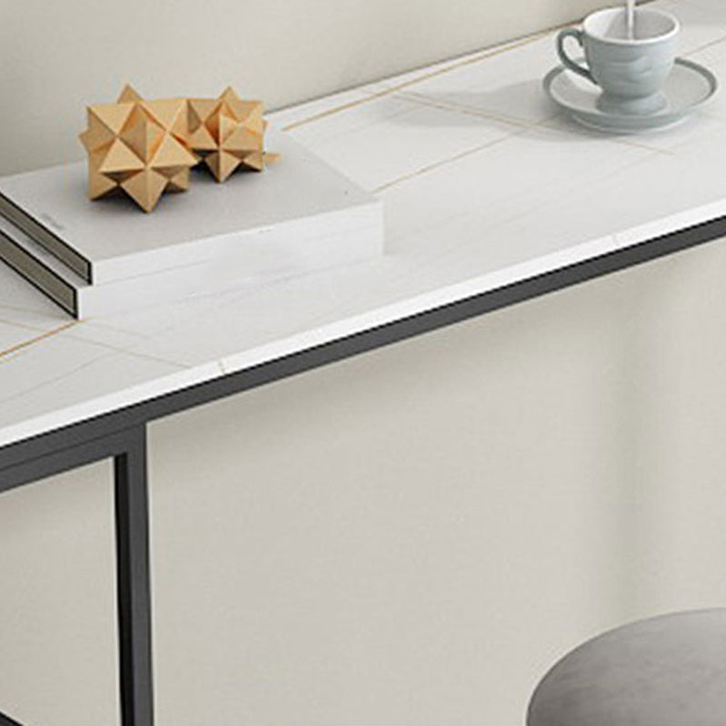 1/2/3 Pieces Modern Rectangular Pub Table Set Sintered Stone Top Counter Table Set