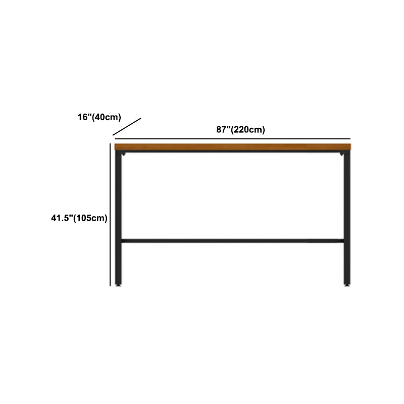 Modern Solid Wood Bar Set Coffee Shop 1/2/7 Pieces Rectangle Table and Stool Set