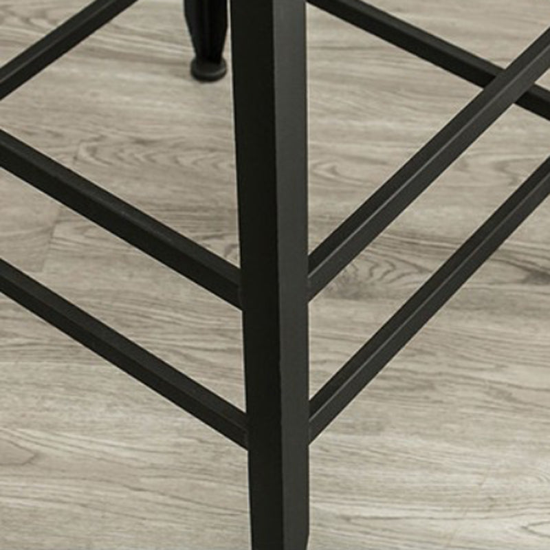 Industrial 1/2/9 Pieces Solid Wood Bar Table Set Rectangular Counter Set for Home Use