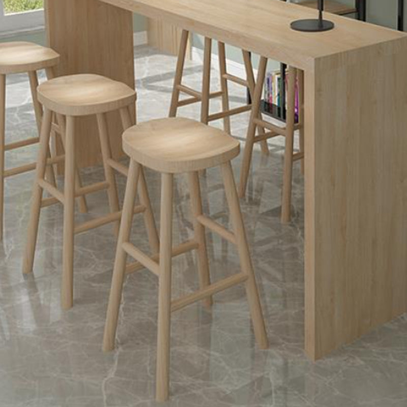 Rectangle Solid Wood Pub Dining Set 1/2/7 Pieces Modern Indoor  Pub Table Set