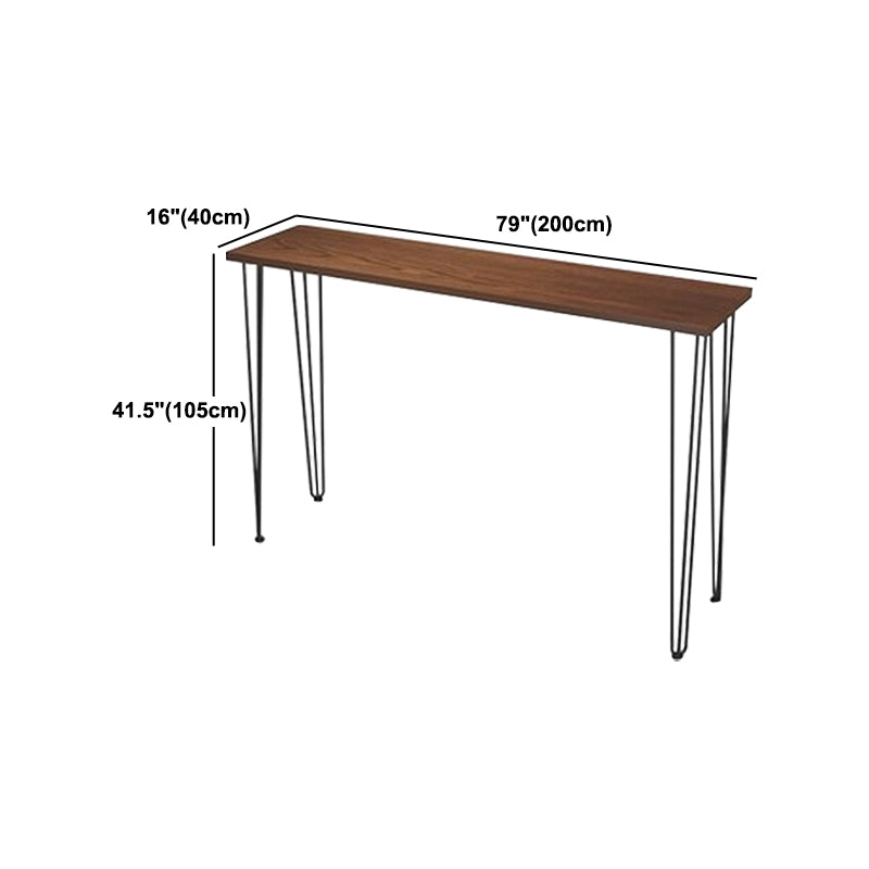 Modern 1/2/3/4 Pieces Wooden Pub Table Set Fixed Table Counter Table for Dining Room