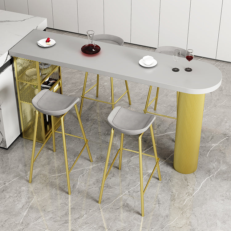 Modern Indoor Bar Table Set Solid Wood 1/2/4/5 Pieces Double Pedestal Bistro Set