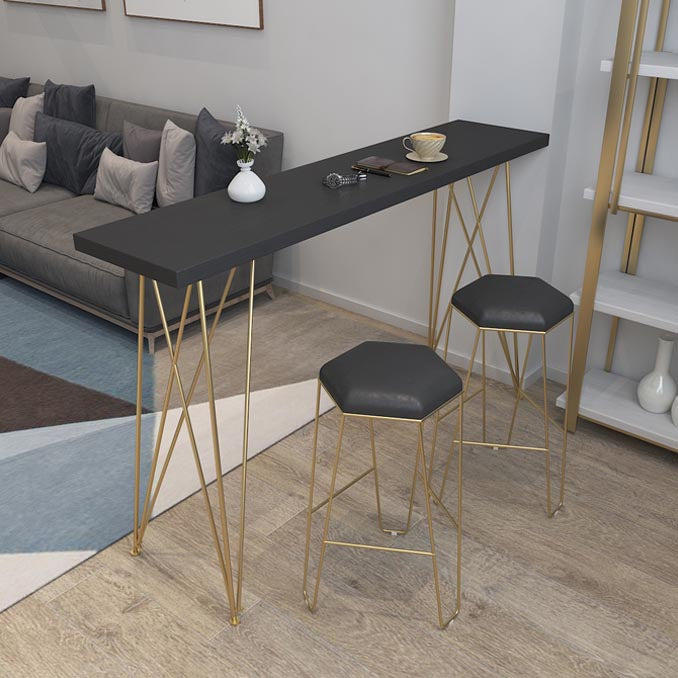 Glam 1/2/3/4 Pieces Reclaimed Wood Bar Table Set Rectangular Counter Set for Home Use