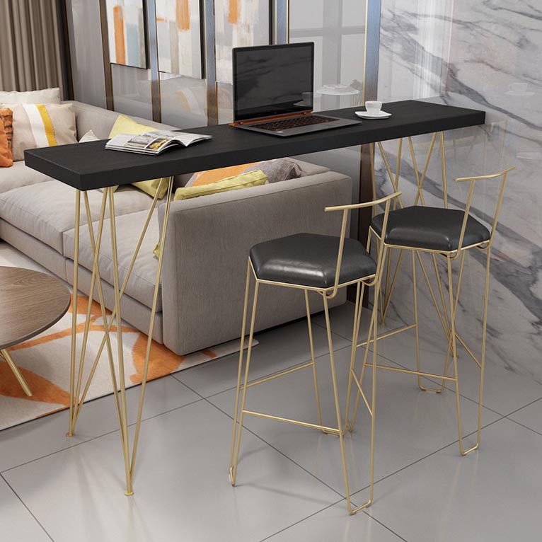 Glam 1/2/3/4 Pieces Reclaimed Wood Bar Table Set Rectangular Counter Set for Home Use