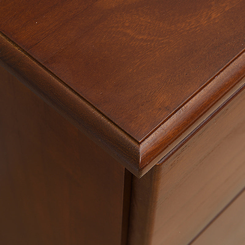 Contemporary Bedroom Storage Chest Wooden Chest with Drawers