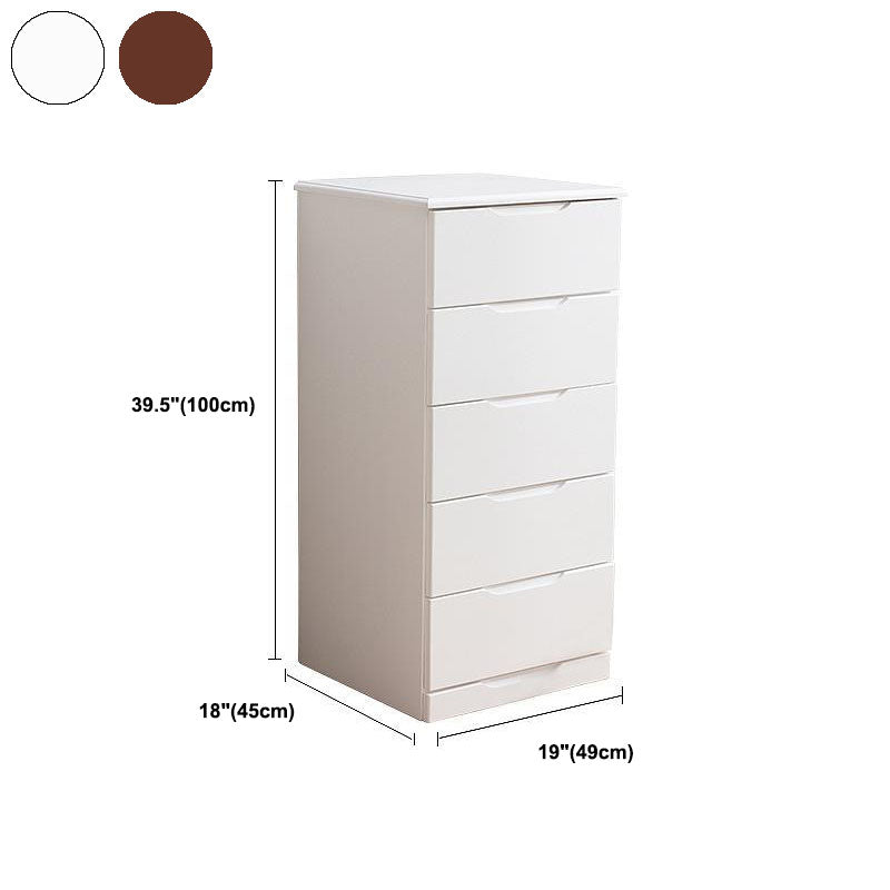 Contemporary Bedroom Storage Chest Wooden Chest with Drawers
