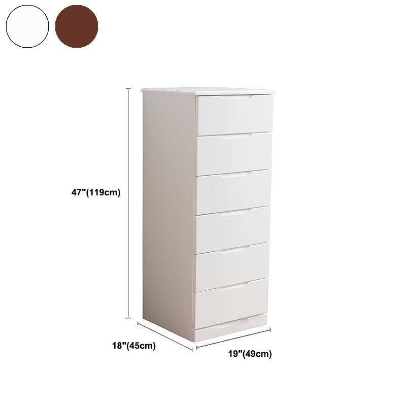 Contemporary Bedroom Storage Chest Wooden Chest with Drawers