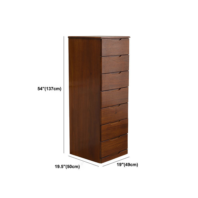 Contemporary Bedroom Storage Chest Wooden Chest with Drawers