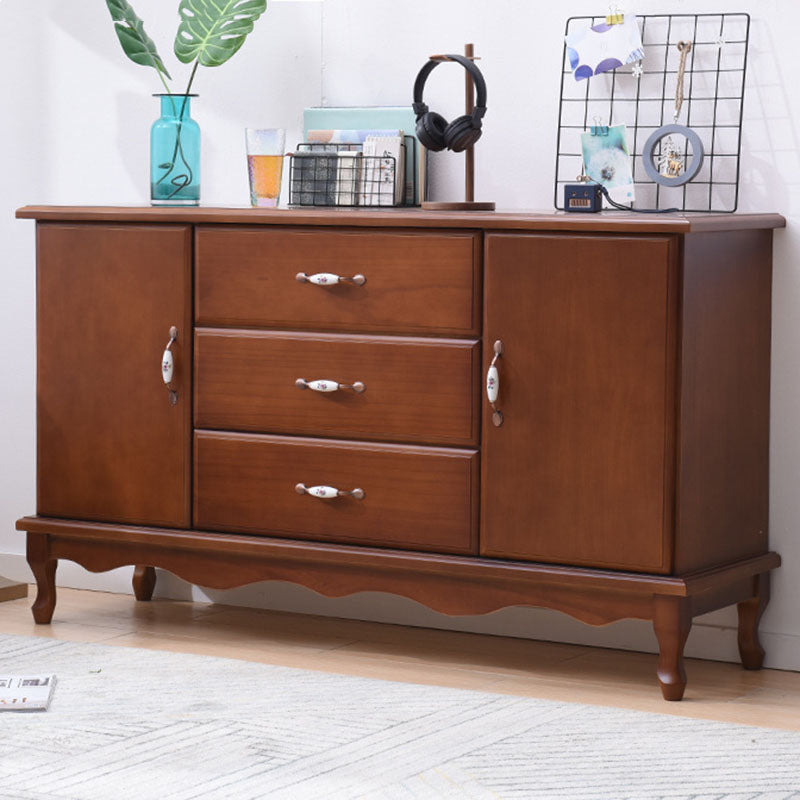 15.6-inch Width Coastal Dresser Solid Wood Storage Chest with 3/6 Drawers