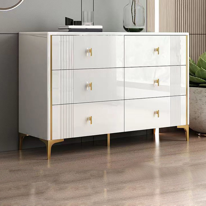 15.6-inch Width Glam Storage Chest Stone Storage Chest Dresser