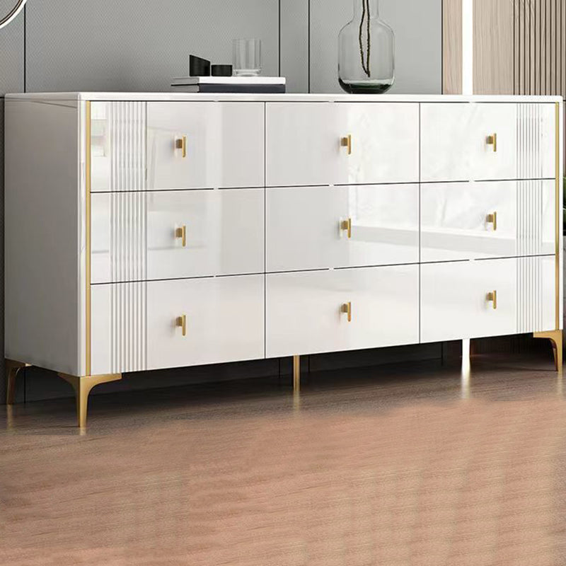 15.6-inch Width Glam Storage Chest Stone Storage Chest Dresser