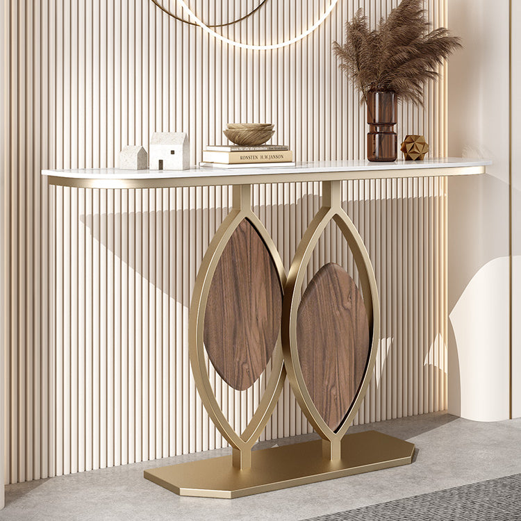 11.8" W Slate Console Table Scratch Resistant Glam End Table