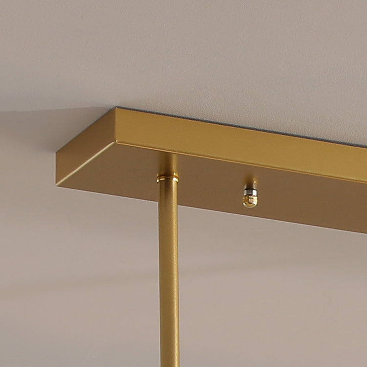 Contemporary Style Rectangle Island Lighting Ideas Glass 8 Light Island Lights