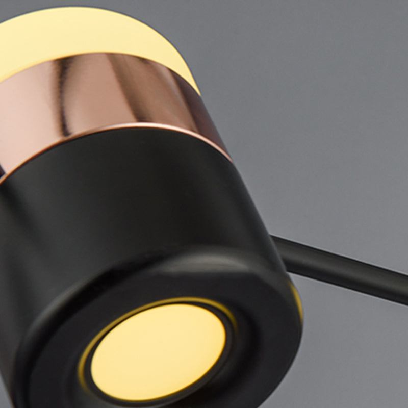 Contemporary Style Cylinder Island Lighting Ideas Metal 6 Light Island Light Fixtures