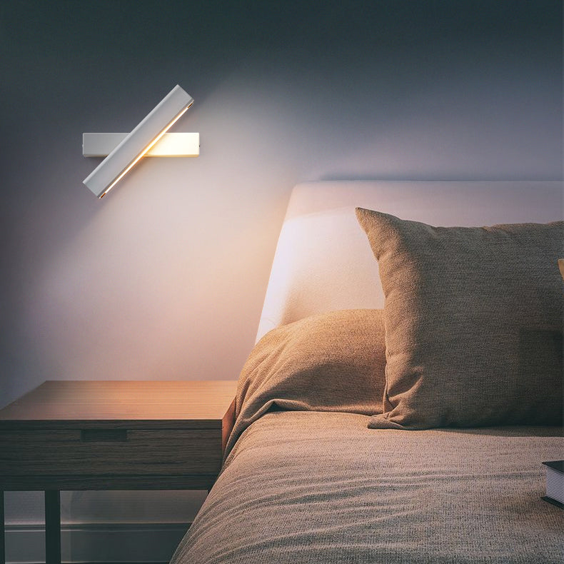 Square Shade Metal Wall Sconce Modern Style Single Light Wall Mount Light
