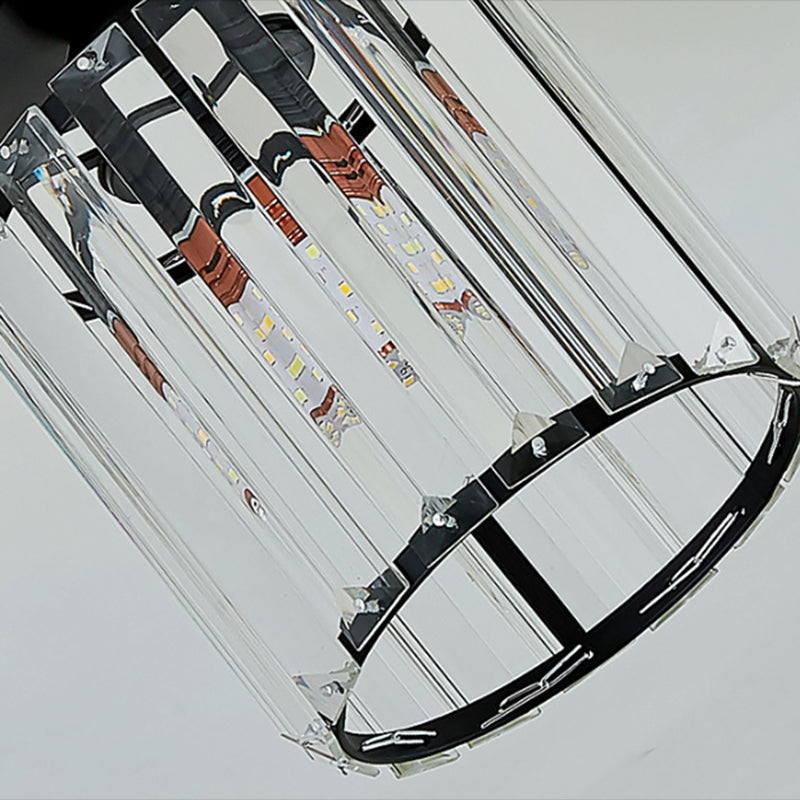 Geometric Ceiling Lamp Nordic Crystal Flush Mount Light Fixture for Bedroom